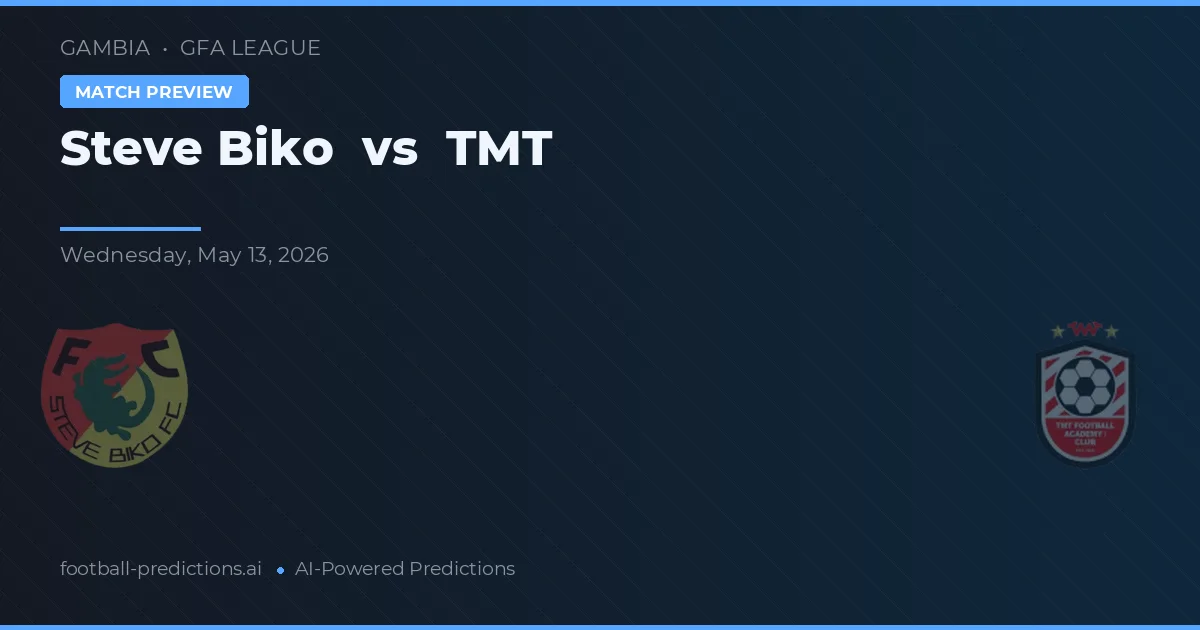 Steve Biko vs TMT — pronostic și avancronică meci