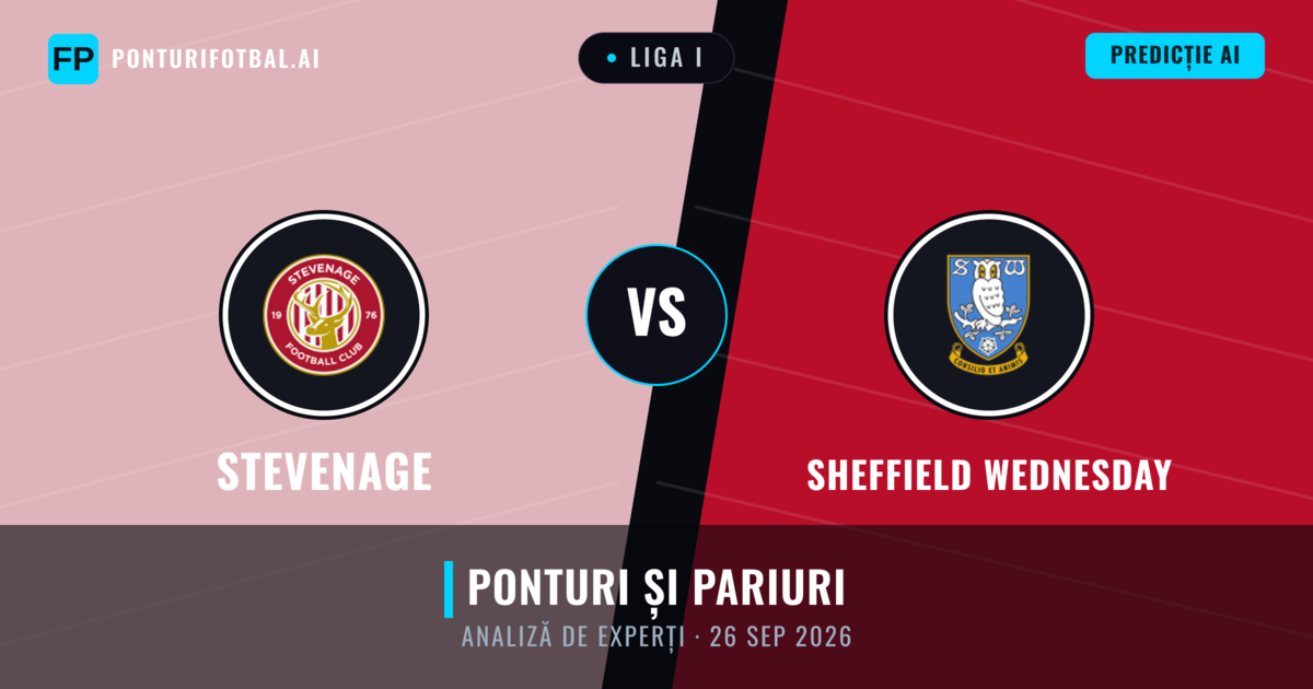 Stevenage vs Sheffield Wednesday — pronostic și avancronică meci