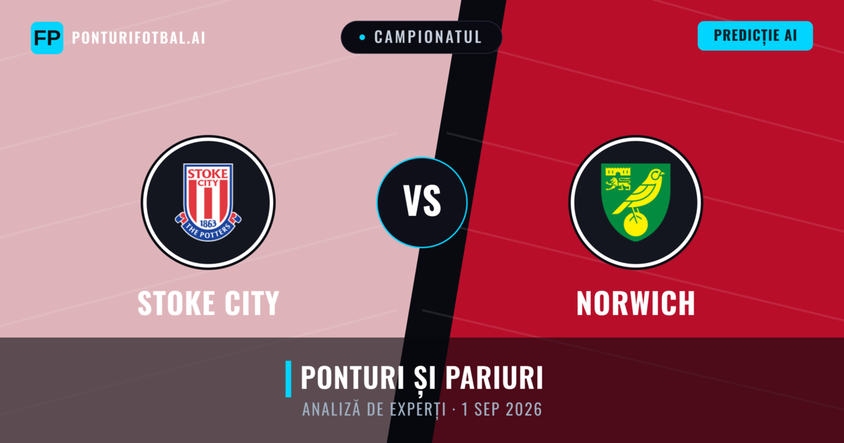 Stoke City vs Norwich — pronostic și avancronică meci