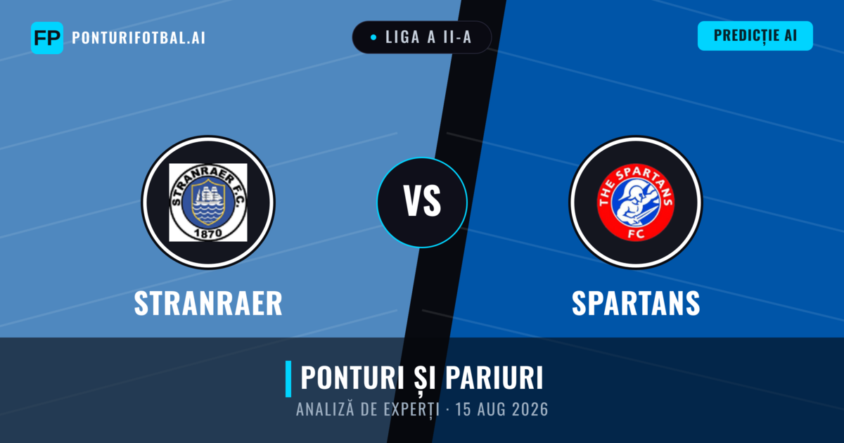 Stranraer vs Spartans — pronostic și avancronică meci