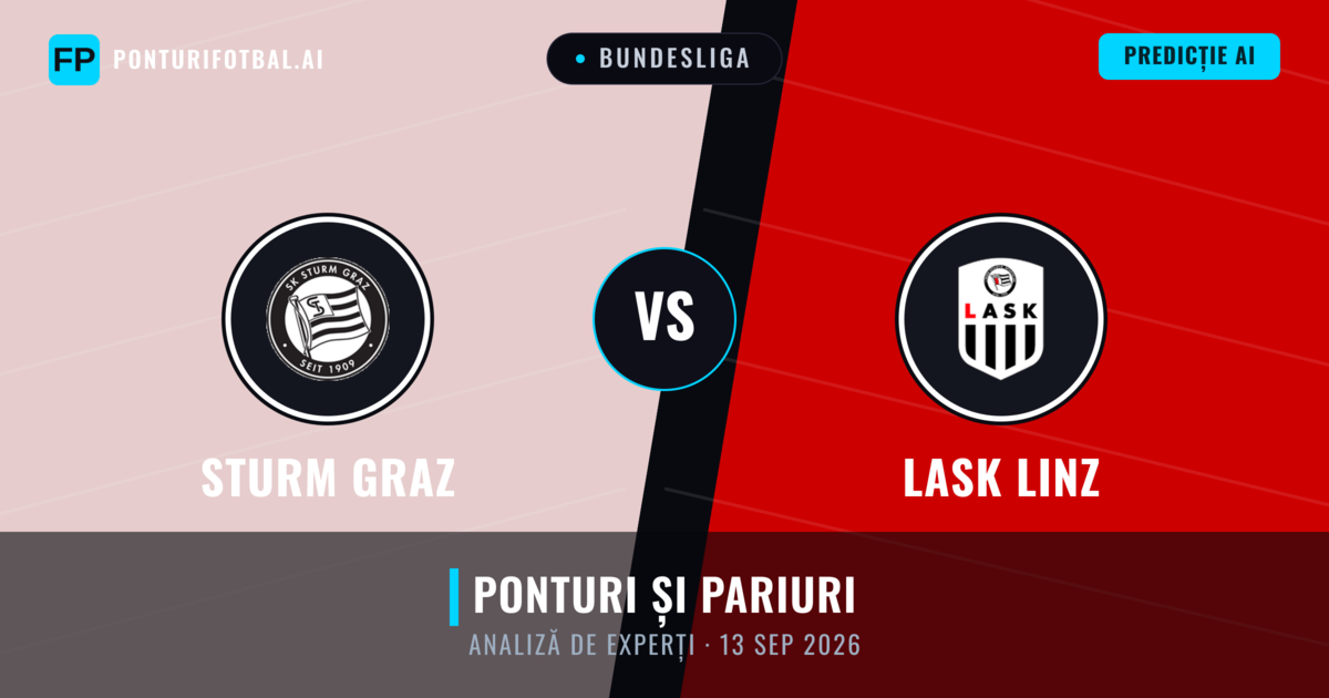 Sturm Graz vs LASK Linz — pronostic și avancronică meci