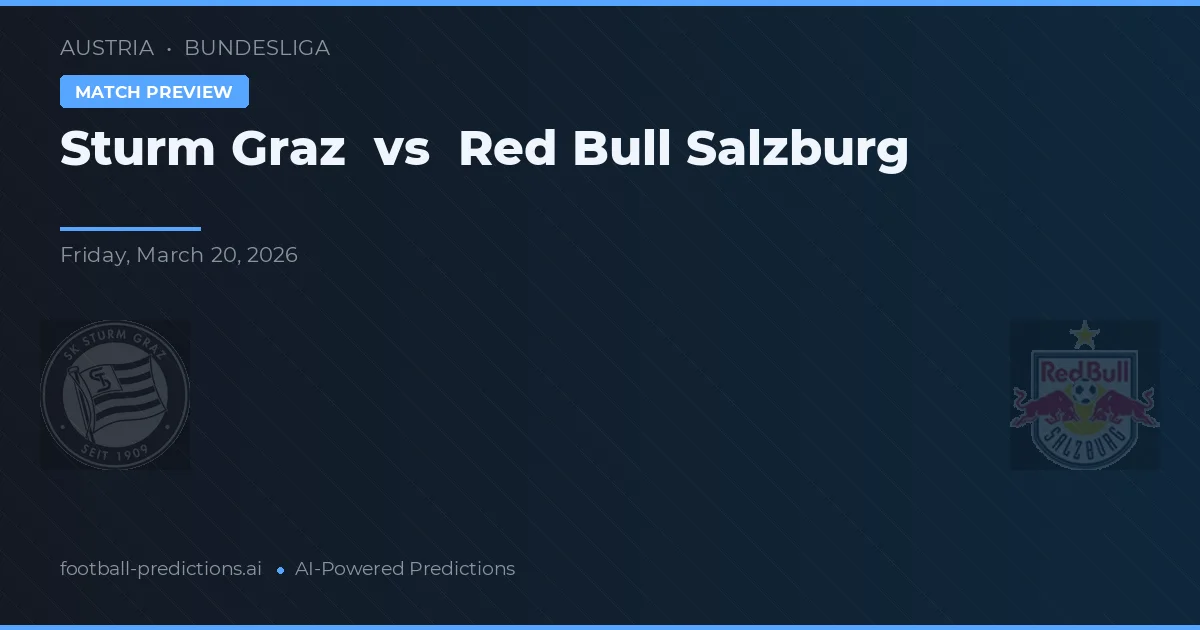 Sturm Graz vs Red Bull Salzburg — pronostic și avancronică meci