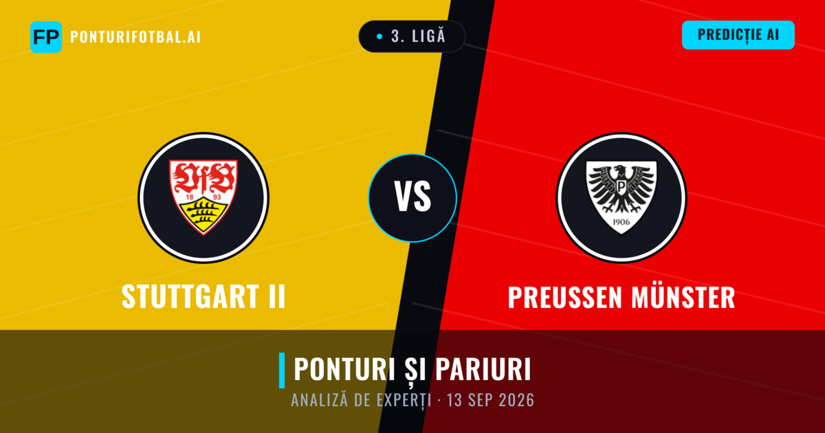 Stuttgart II vs Preußen Münster — pronostic și avancronică meci