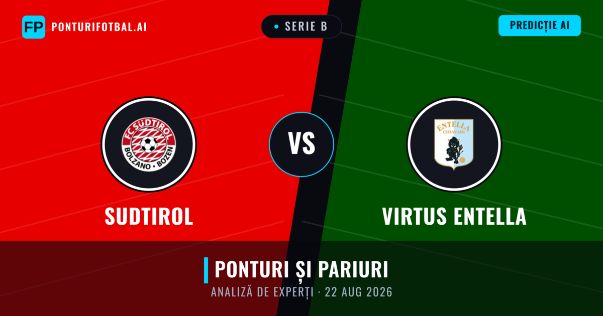 Sudtirol vs Virtus Entella — pronostic și avancronică meci