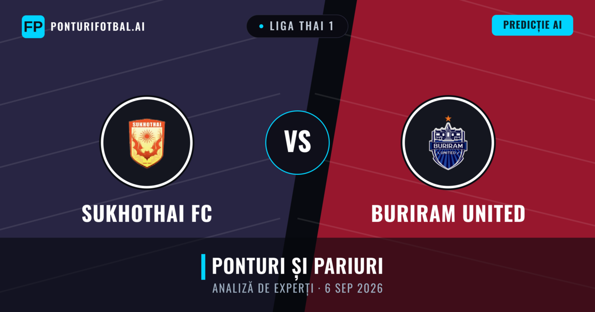 Sukhothai FC vs Buriram United — pronostic și avancronică meci