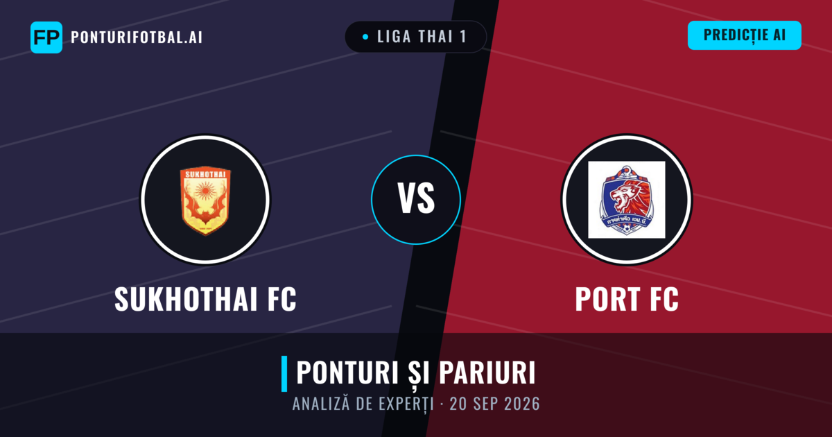 Sukhothai FC vs Port FC — pronostic și avancronică meci