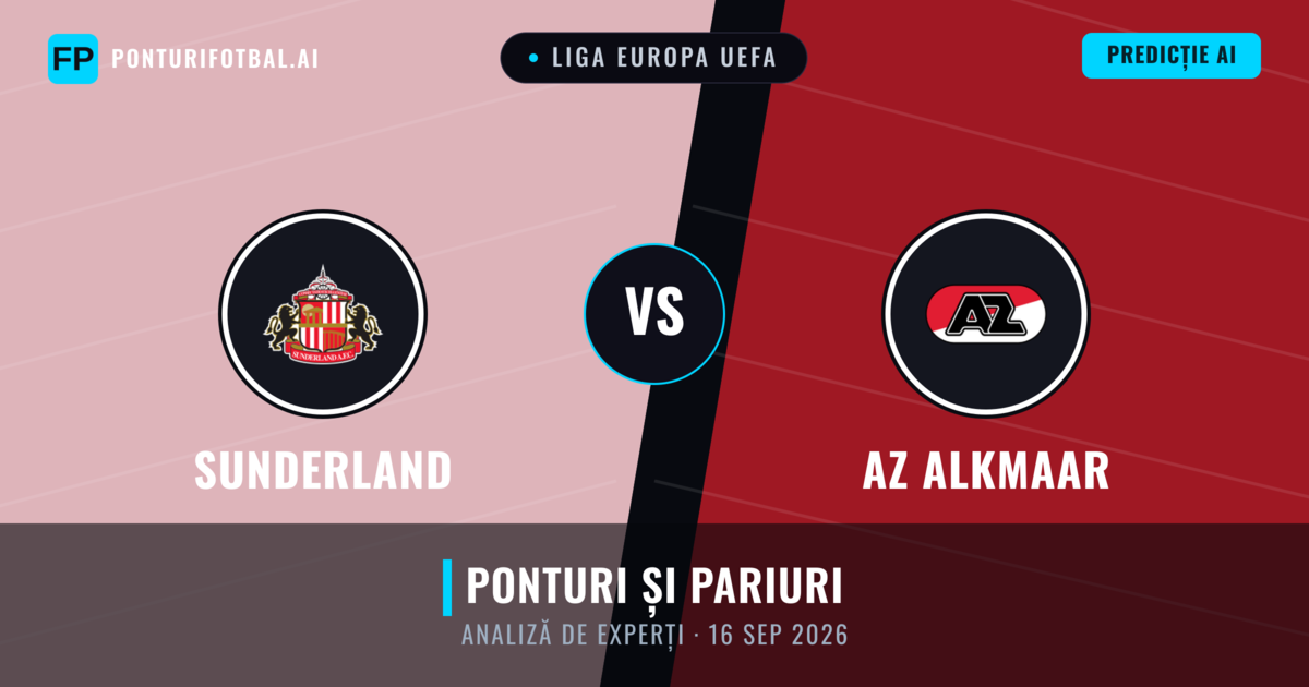 Sunderland vs AZ Alkmaar — pronostic și avancronică meci