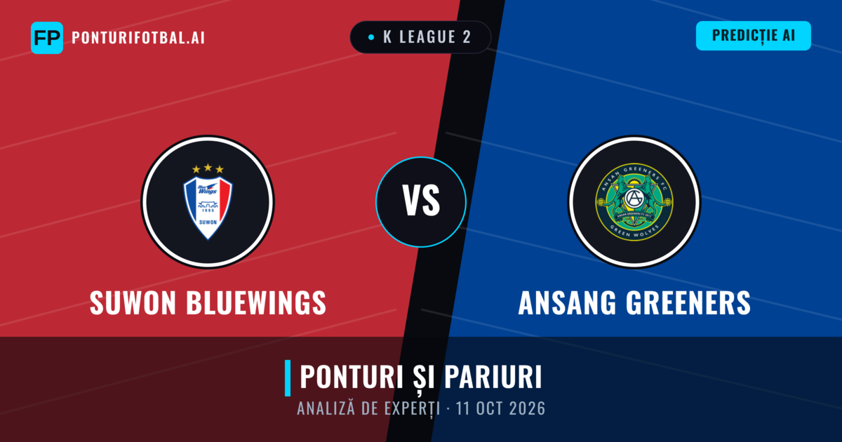 Suwon Bluewings vs Ansang Greeners — pronostic și avancronică meci