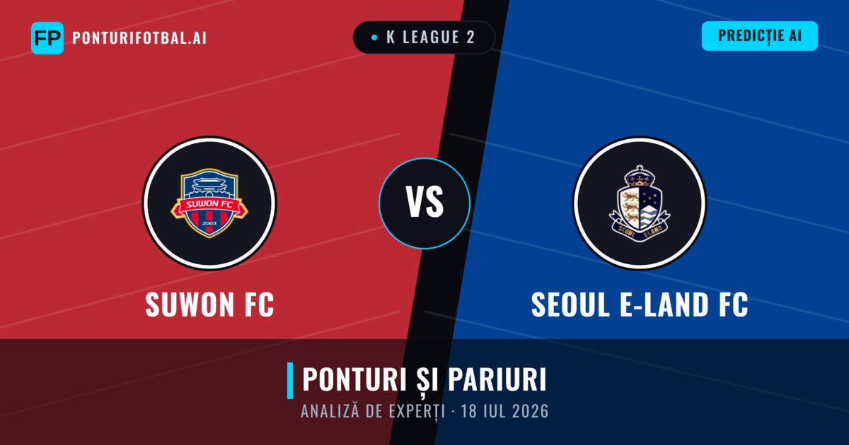 Suwon FC vs Seoul E-Land FC — pronostic și avancronică meci