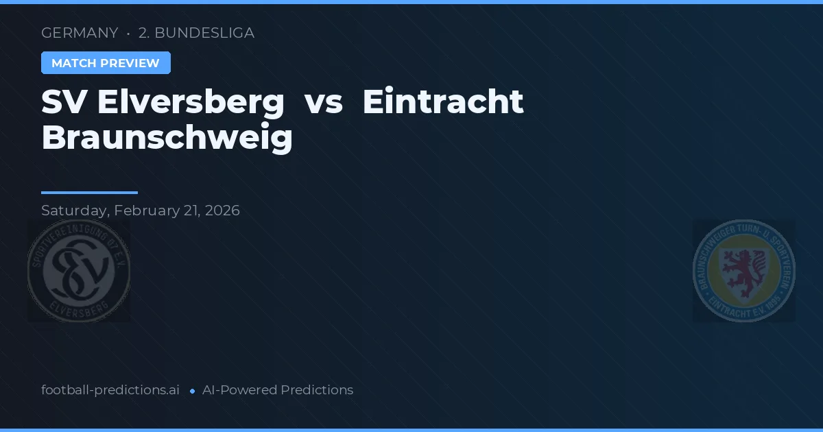 SV Elversberg vs Eintracht Braunschweig — pronostic și avancronică meci