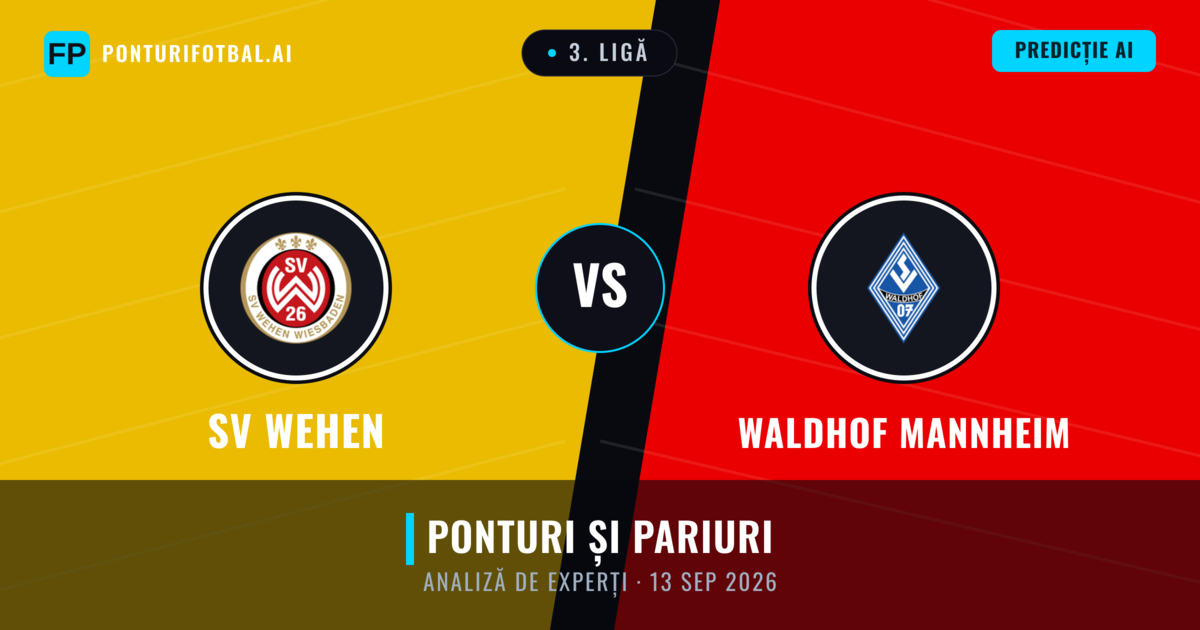 SV Wehen vs Waldhof Mannheim — pronostic și avancronică meci