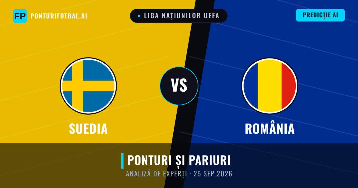 Suedia vs România — pronostic și avancronică meci