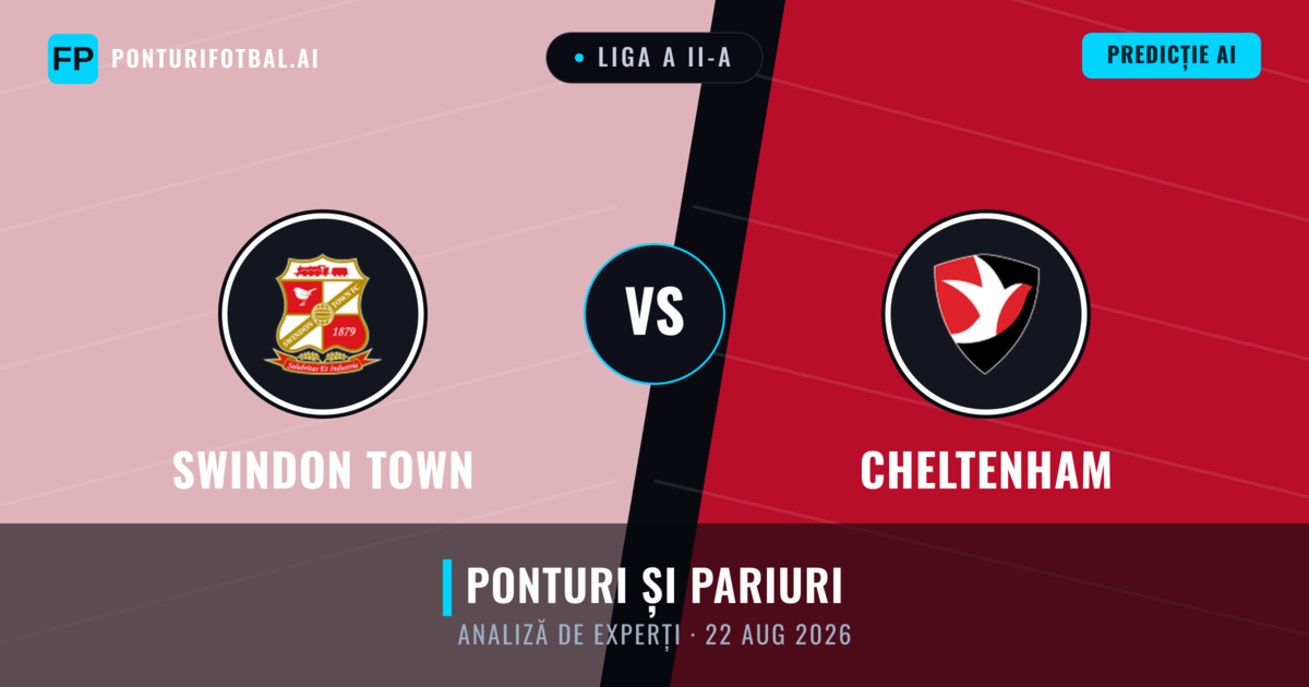 Swindon Town vs Cheltenham — pronostic și avancronică meci