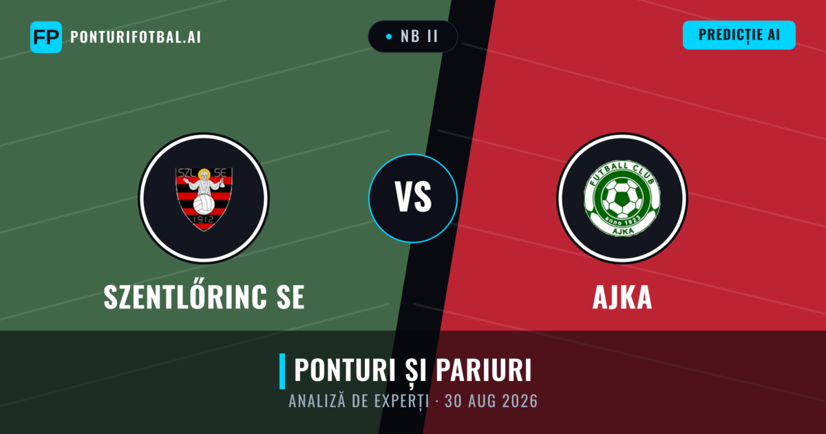 Szentlőrinc SE vs Ajka — pronostic și avancronică meci