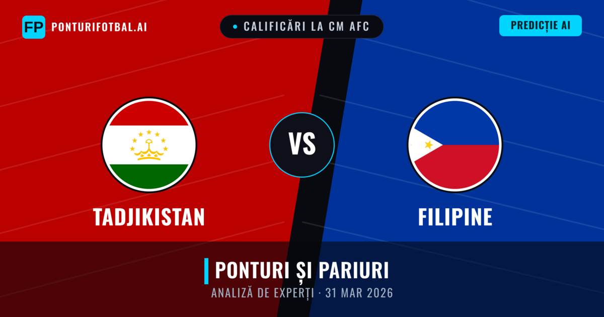 Tadjikistan vs Filipine — pronostic și avancronică meci