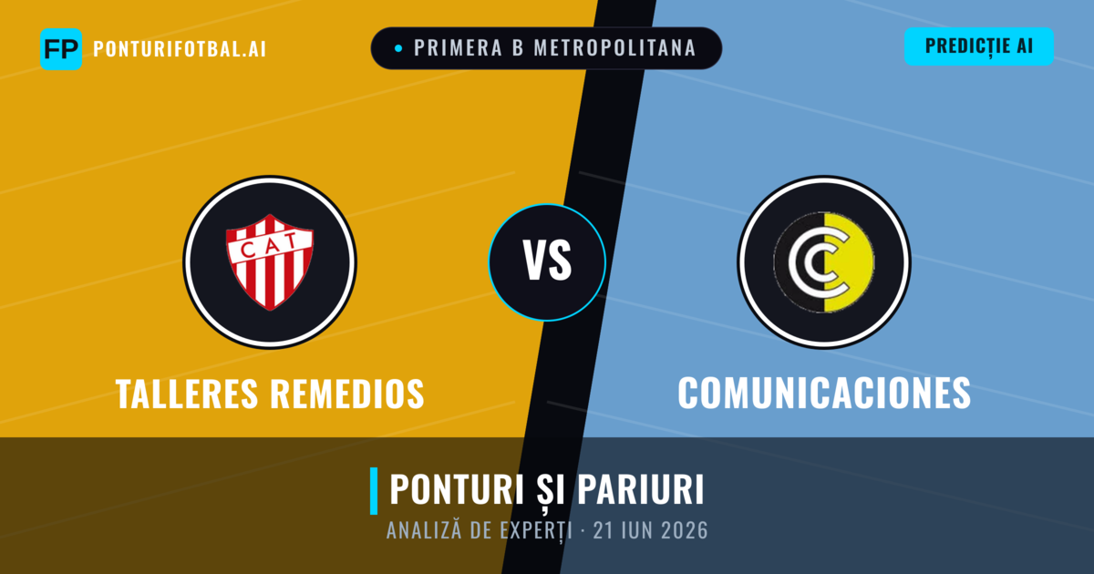 Talleres Remedios vs Comunicaciones — pronostic și avancronică meci