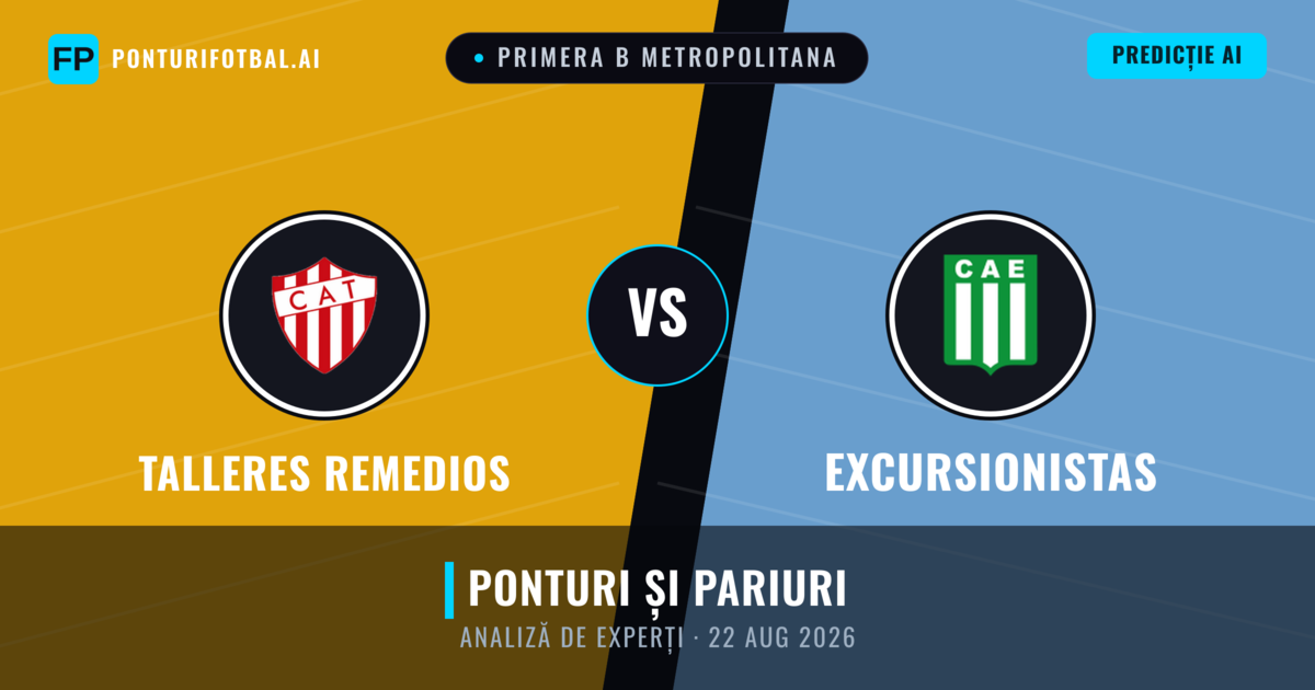Talleres Remedios vs Excursionistas — pronostic și avancronică meci