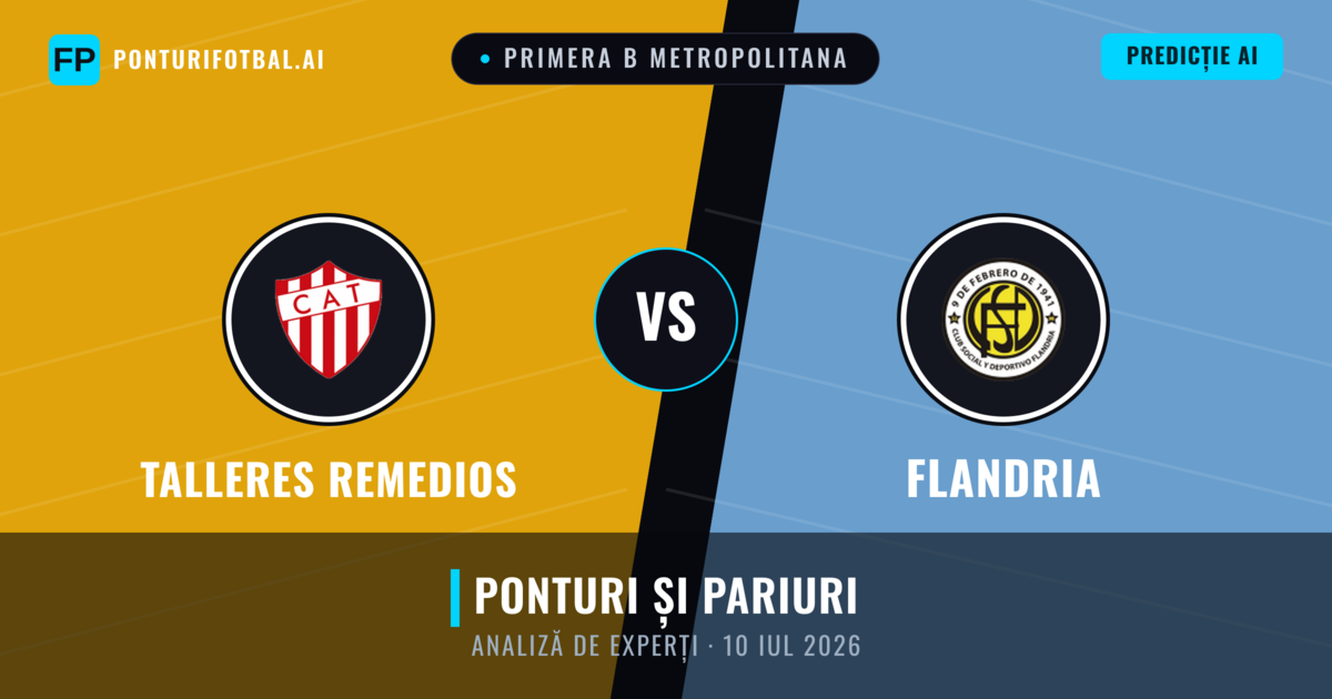 Talleres Remedios vs Flandria — pronostic și avancronică meci