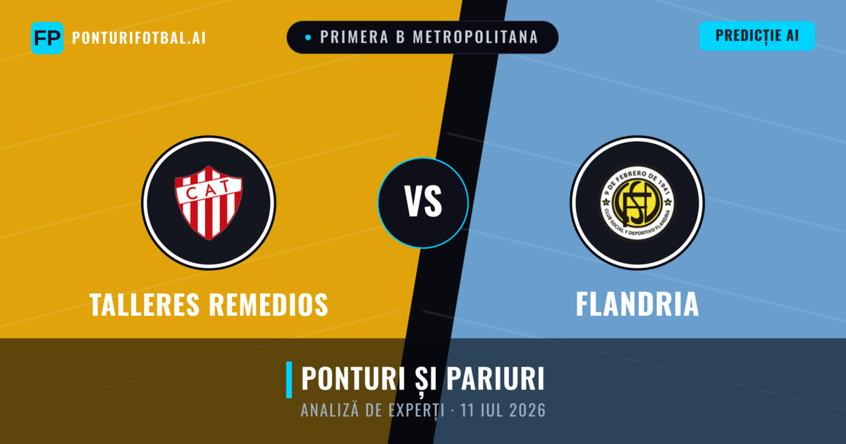 Talleres Remedios vs Flandria — pronostic și avancronică meci