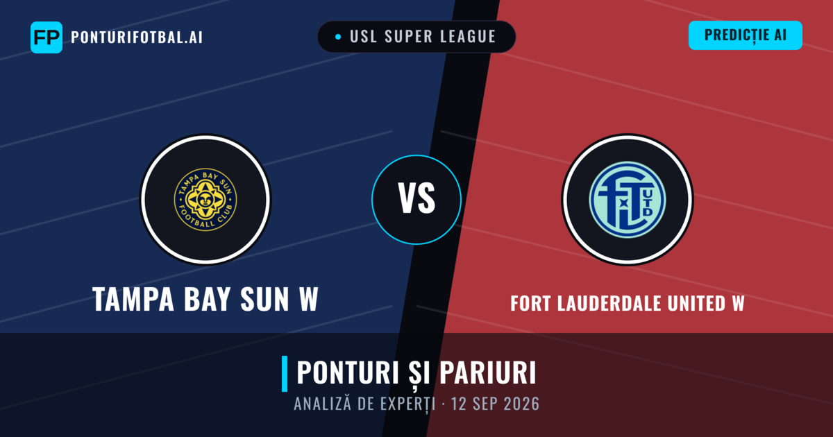 Tampa Bay Sun W vs Fort Lauderdale United W — pronostic și avancronică meci