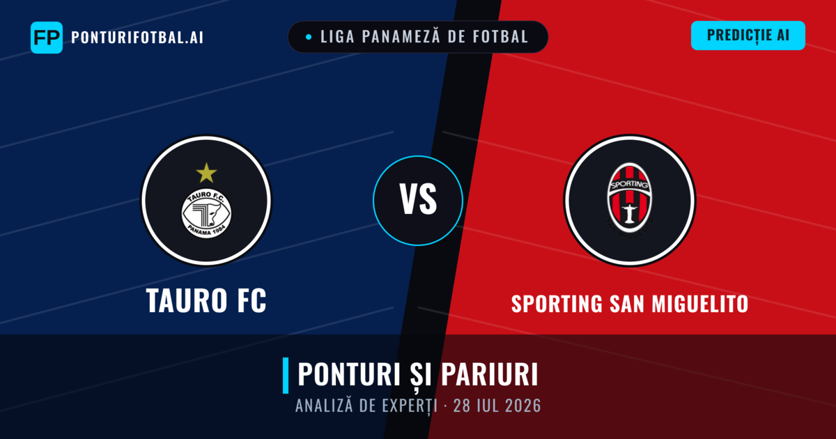 Tauro FC vs Sporting San Miguelito — pronostic și avancronică meci