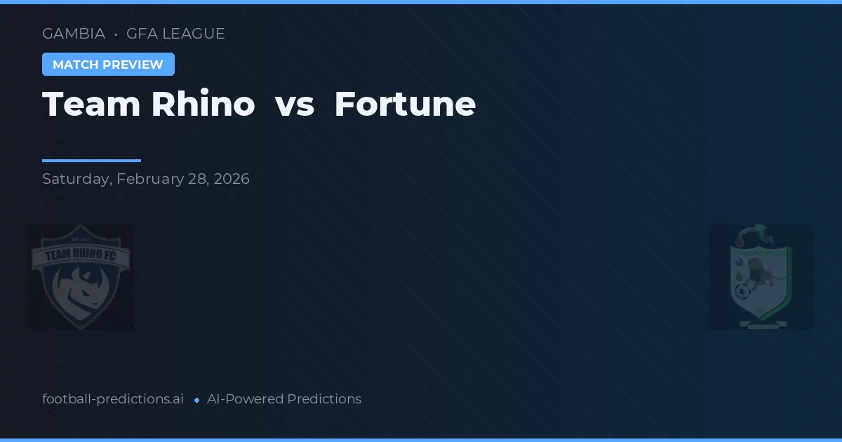 Echipa Rhino vs Fortune — pronostic și avancronică meci