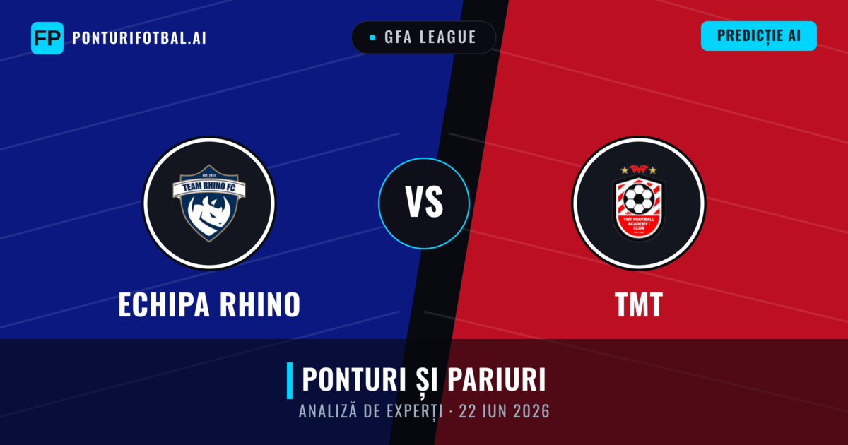 Echipa Rhino vs TMT — pronostic și avancronică meci