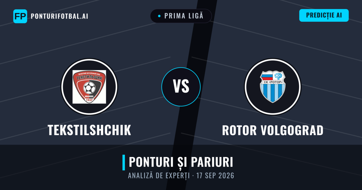Tekstilshchik vs Rotor Volgograd — pronostic și avancronică meci