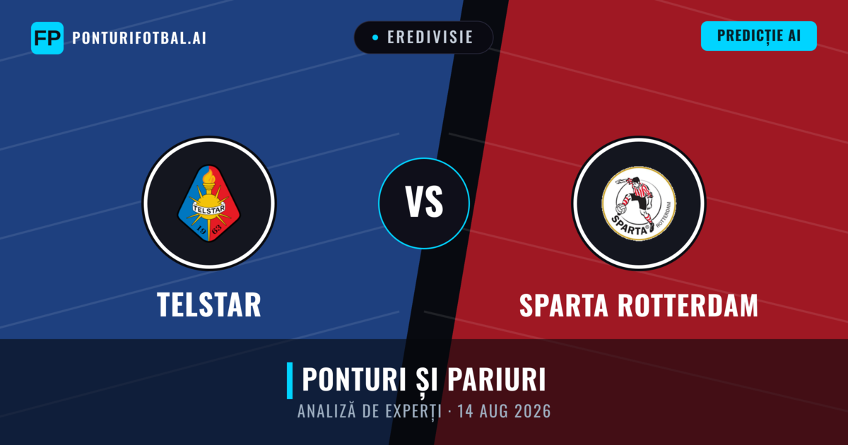 Telstar vs Sparta Rotterdam — pronostic și avancronică meci