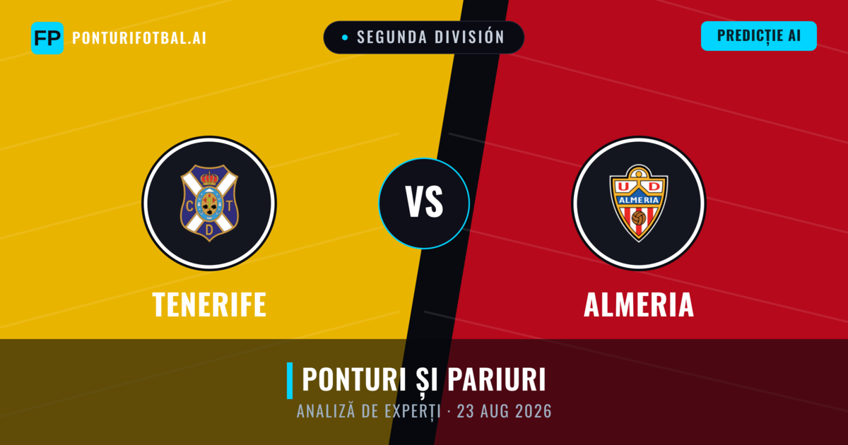 Tenerife vs Almeria — pronostic și avancronică meci