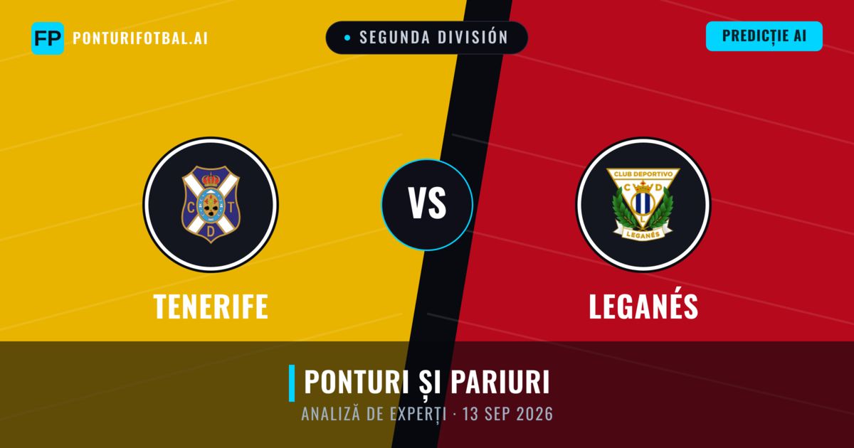 Tenerife vs Leganés — pronostic și avancronică meci