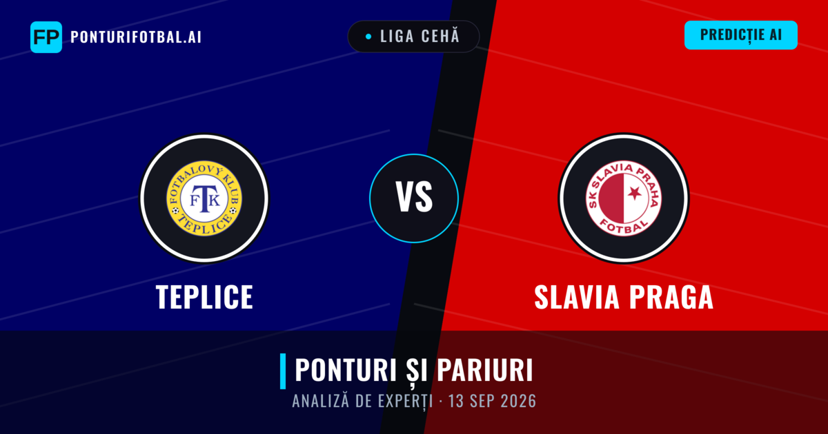 Teplice vs Slavia Praga — pronostic și avancronică meci