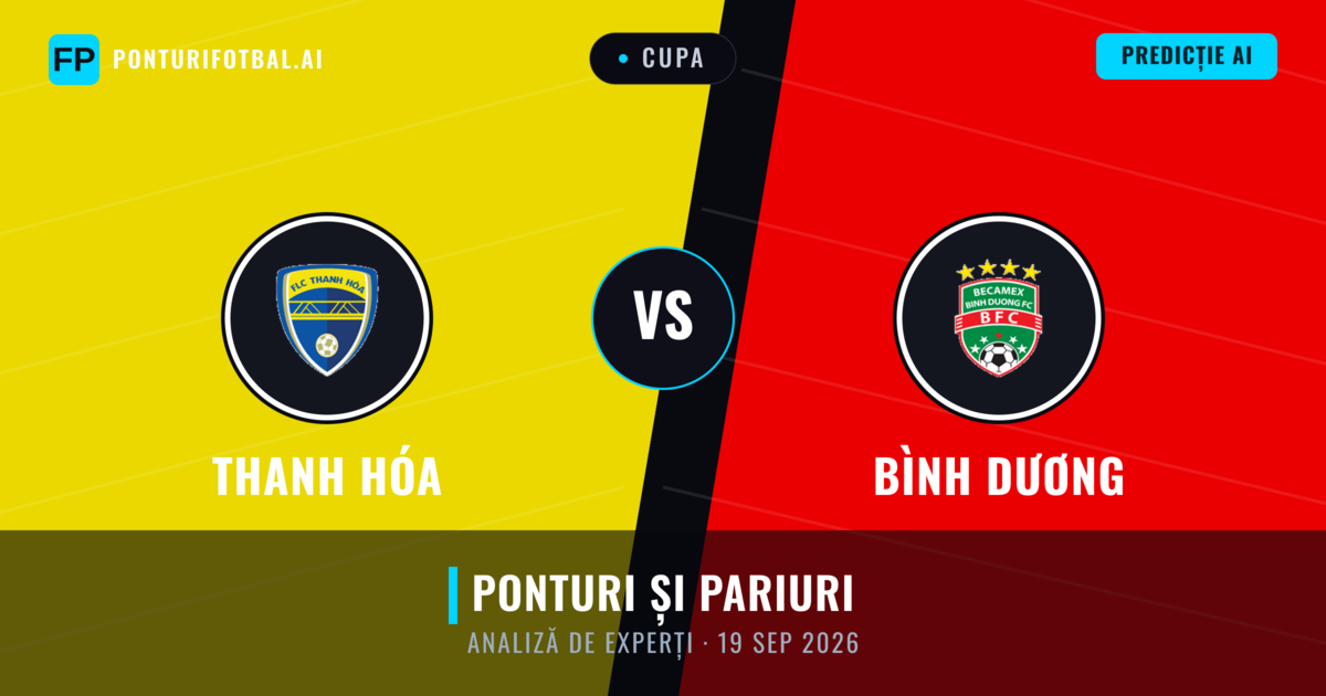 Thanh Hóa vs Bình Dương — pronostic și avancronică meci