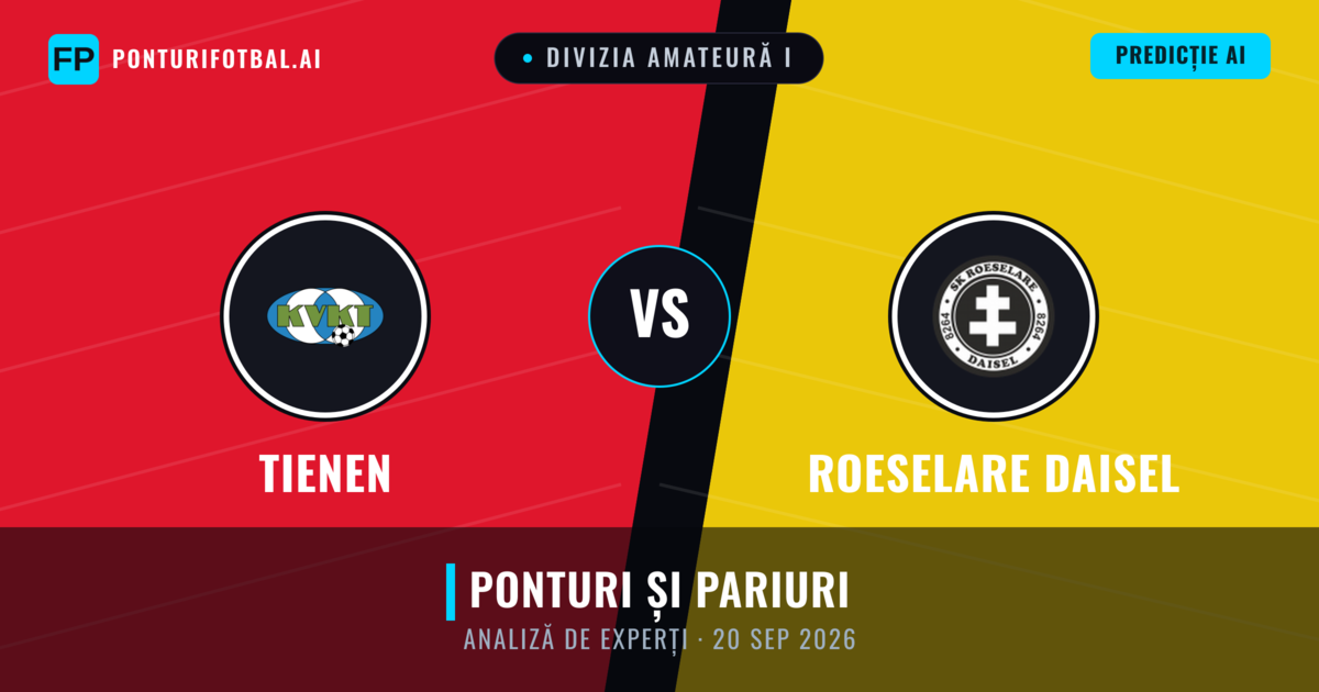 Tienen vs Roeselare Daisel — pronostic și avancronică meci