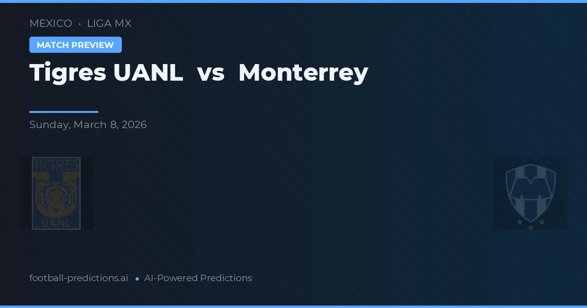 Tigres UANL vs Monterrey — pronostic și avancronică meci