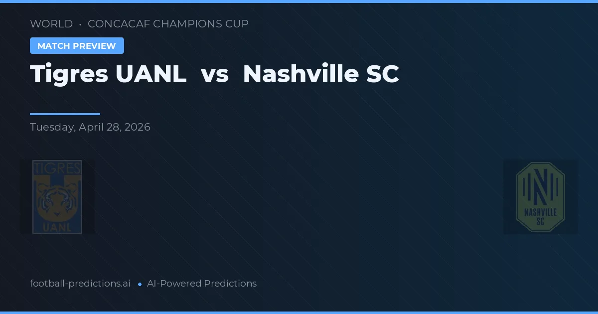 Tigres UANL vs Nashville SC — pronostic și avancronică meci