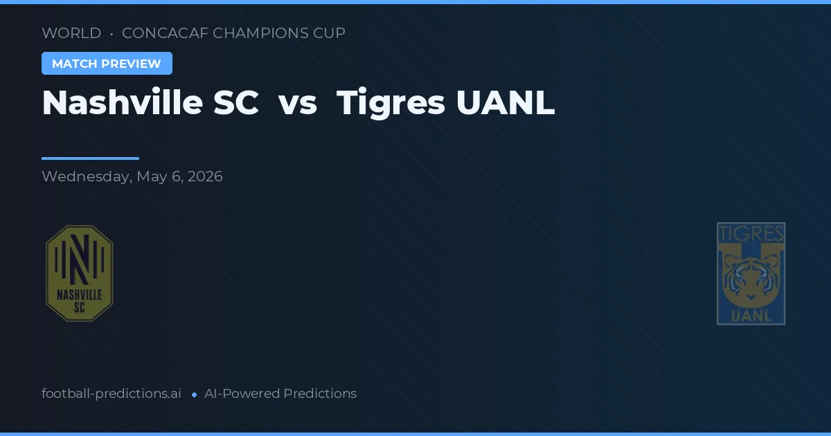 Nashville SC vs Tigres UANL — pronostic și avancronică meci