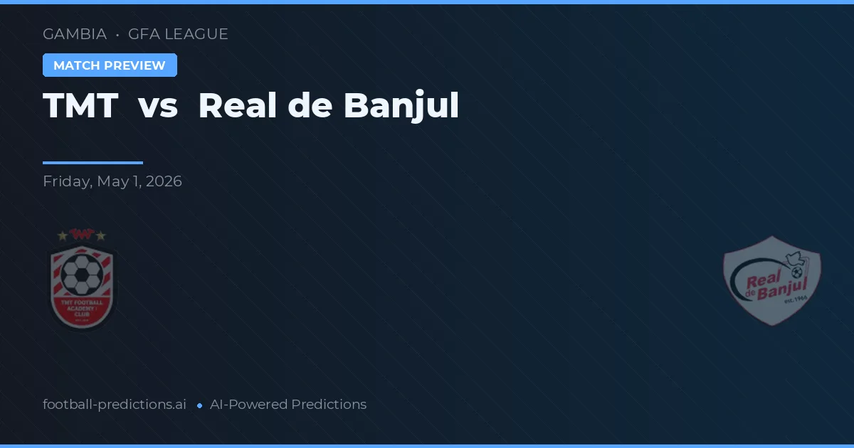 TMT vs Real Banjul — pronostic și avancronică meci