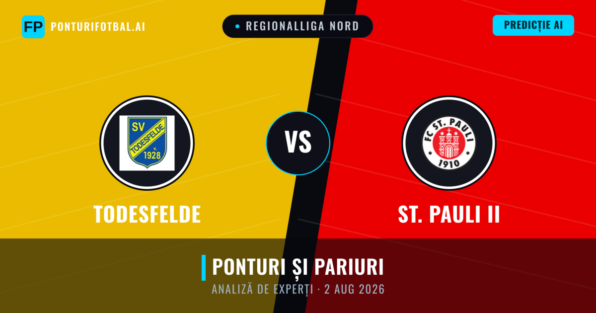 Todesfelde vs St. Pauli II — pronostic și avancronică meci