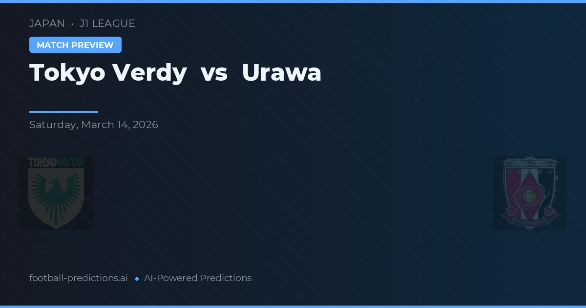 Tokyo Verdy vs Urawa Reds — pronostic și avancronică meci
