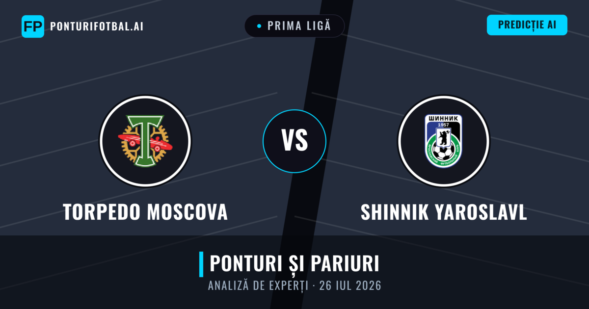 Torpedo Moscova vs Shinnik Yaroslavl — pronostic și avancronică meci