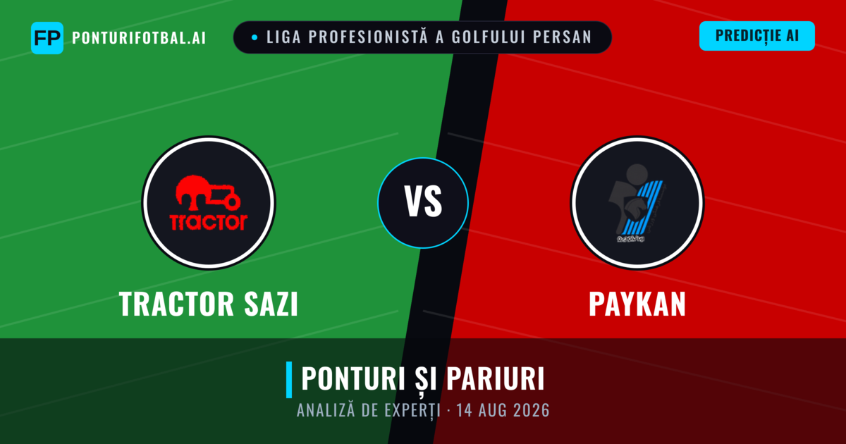 Tractor Sazi vs Paykan — pronostic și avancronică meci
