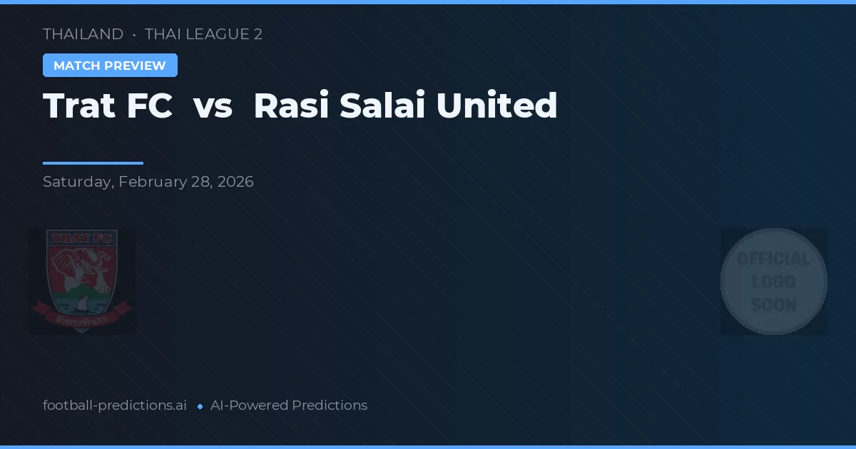 Trat FC vs Rasi Salai United — pronostic și avancronică meci