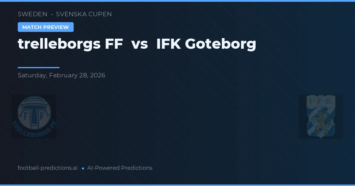 Trelleborgs FF vs IFK Göteborg — pronostic și avancronică meci