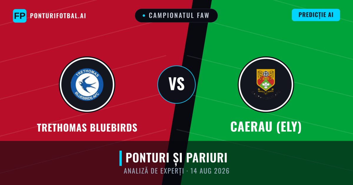 Trethomas Bluebirds vs Caerau (Ely) — pronostic și avancronică meci