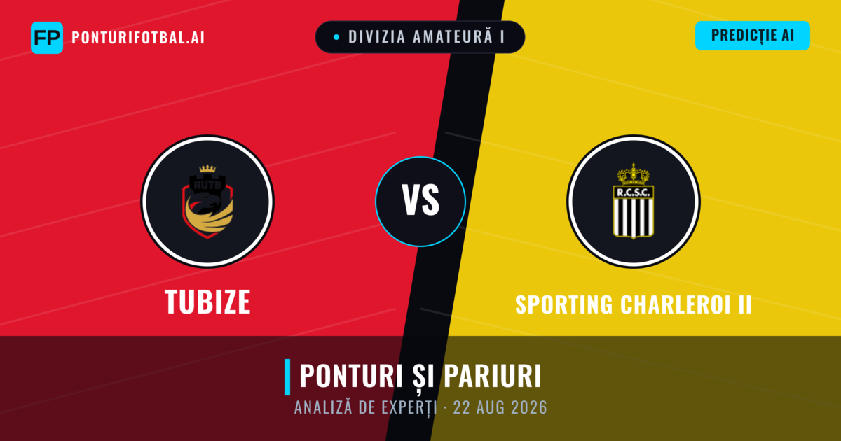 Tubize vs Sporting Charleroi II — pronostic și avancronică meci