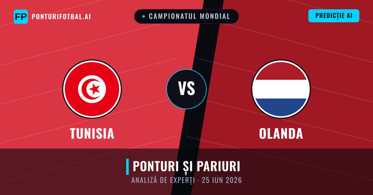 Tunisia vs Olanda — pronostic și avancronică meci