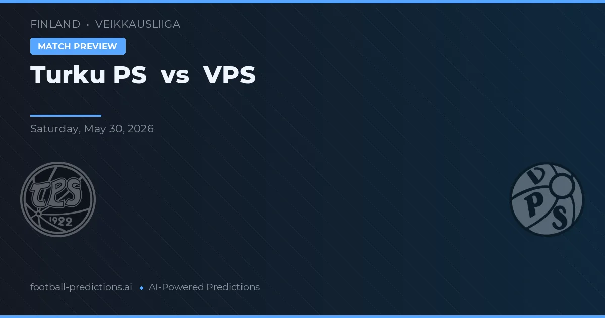 Turku PS vs VPS — pronostic și avancronică meci
