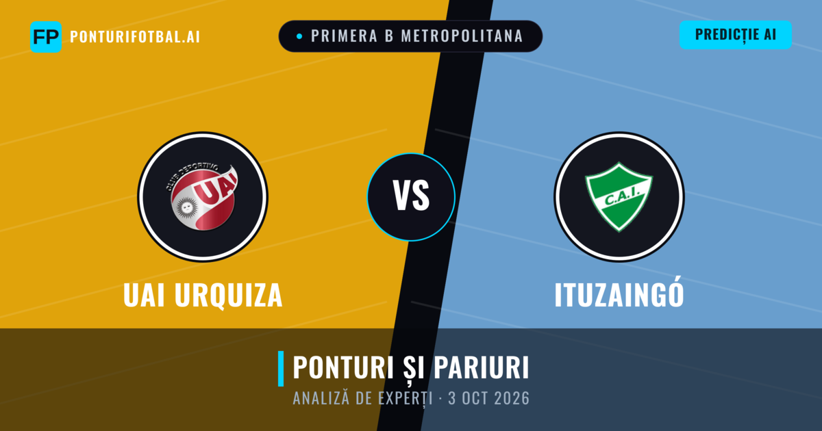 UAI Urquiza vs Ituzaingó — pronostic și avancronică meci