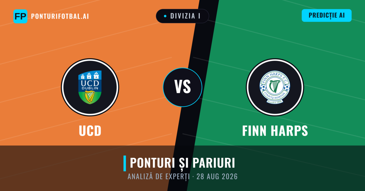 UCD vs Finn Harps — pronostic și avancronică meci